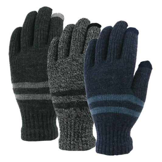 Men's Marled Touchscreen Gloves